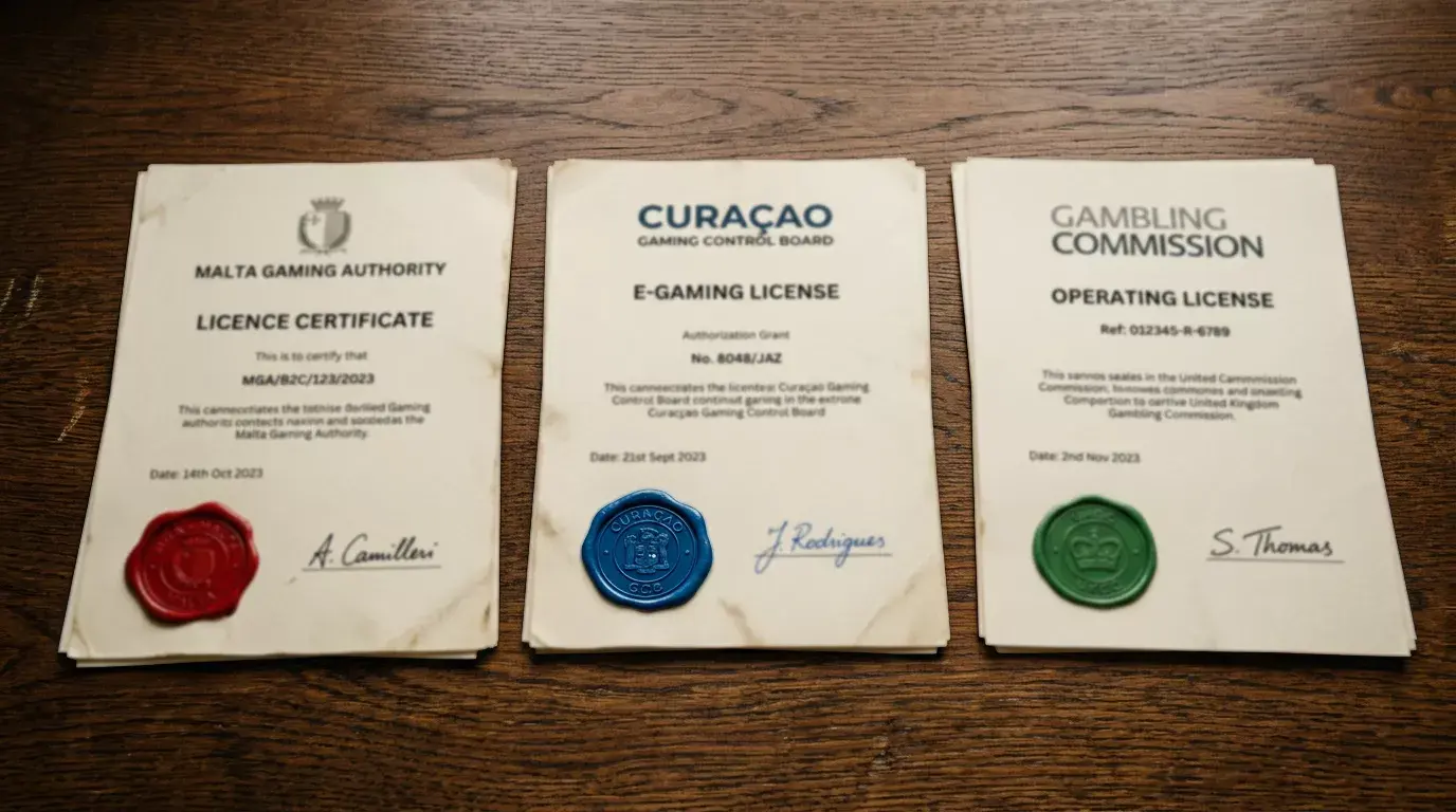 Sammenligning af MGA, Curaçao og UKGC gambling-licenser for danske spillere