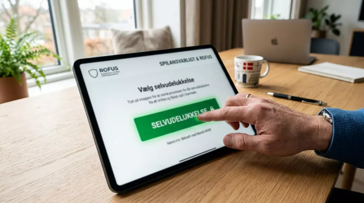 ROFUS selvudelukkelsesregister i Danmark med over 60.000 registrerede spillere